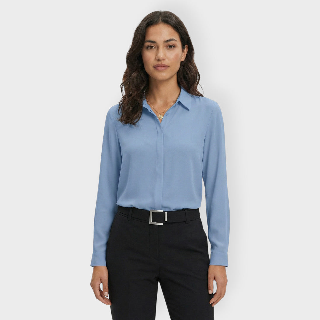 Camisa Blanca Mujer Elegante Trabajo