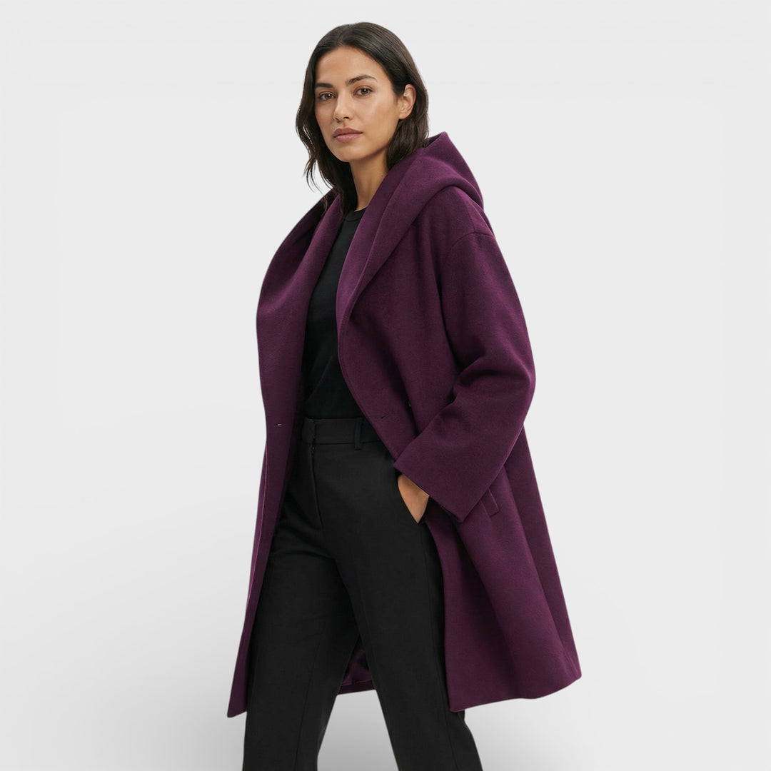 Abrigo Oversize Corto Un Botón