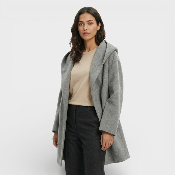 Abrigo Oversize Corto Un Botón