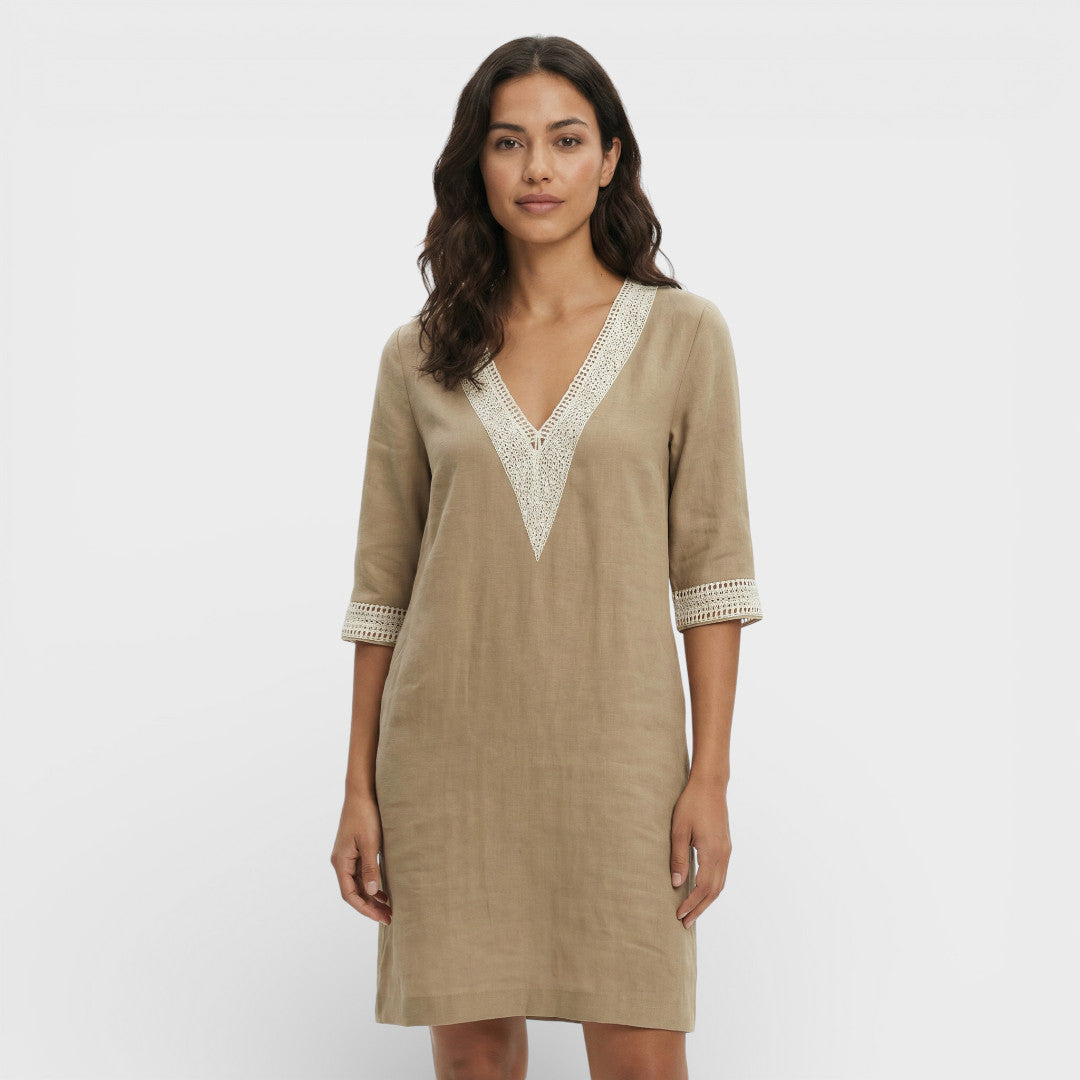 Vestido Midi Ligero Mujer Elegante