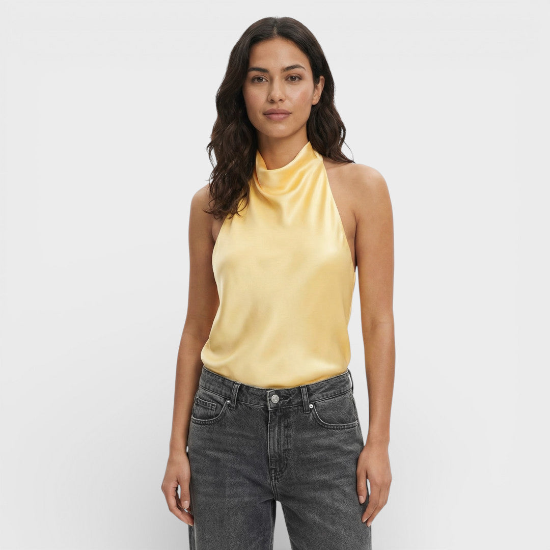 Top Halter Mujer Espalda Descubierta