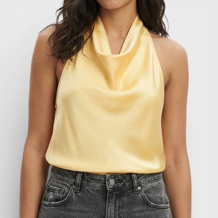 Top Halter Mujer Espalda Descubierta