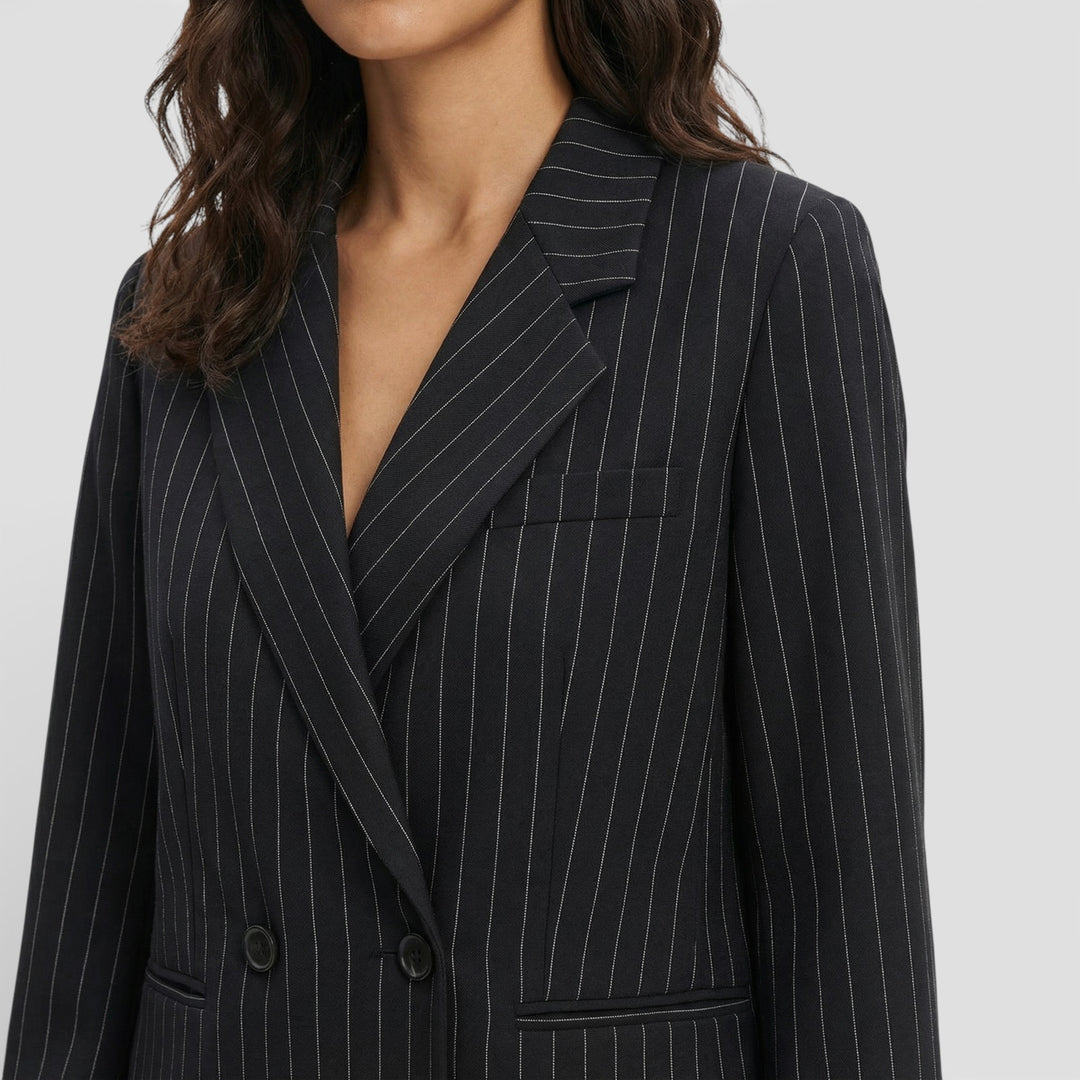 Blazer Elegante Rayas Mujer