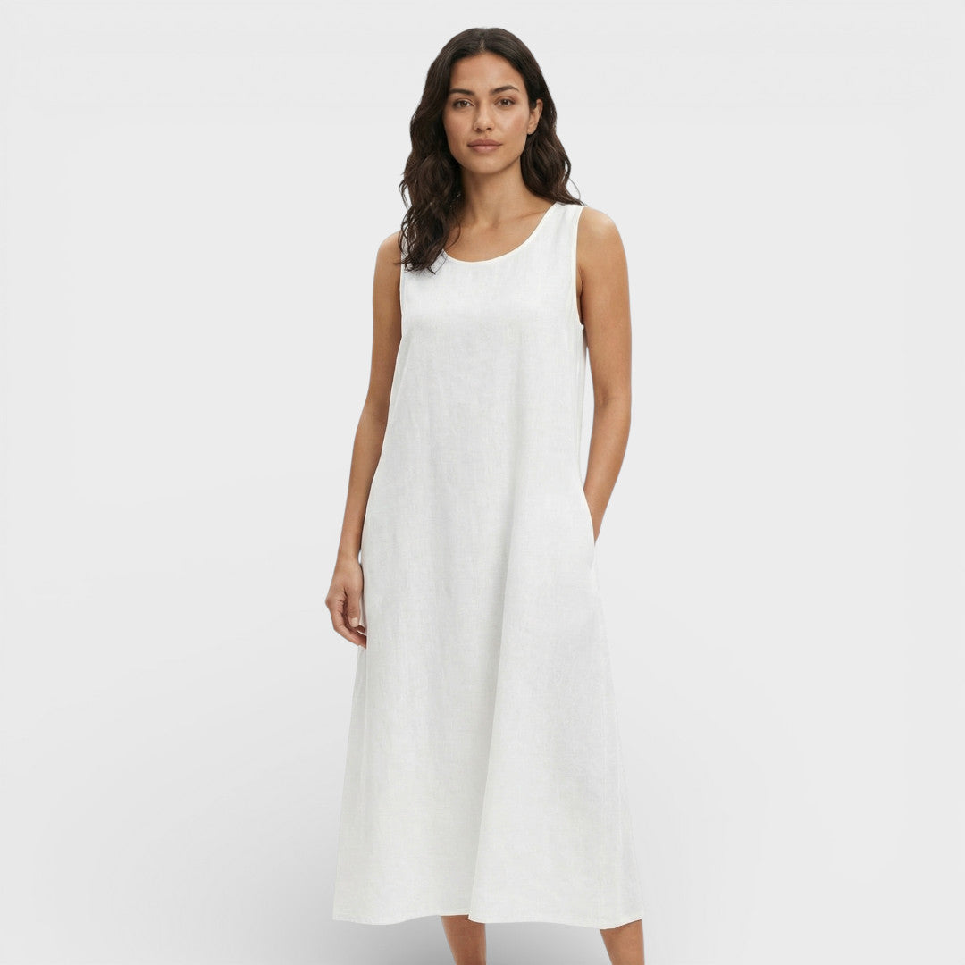 Vestido Ligero Mujer Color Liso