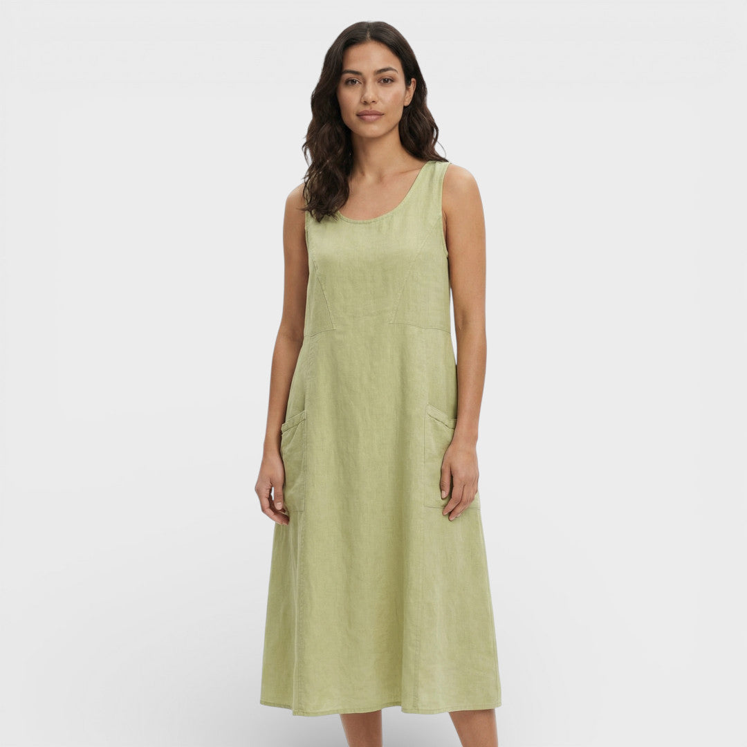 Vestido Ligero Mujer Color Liso