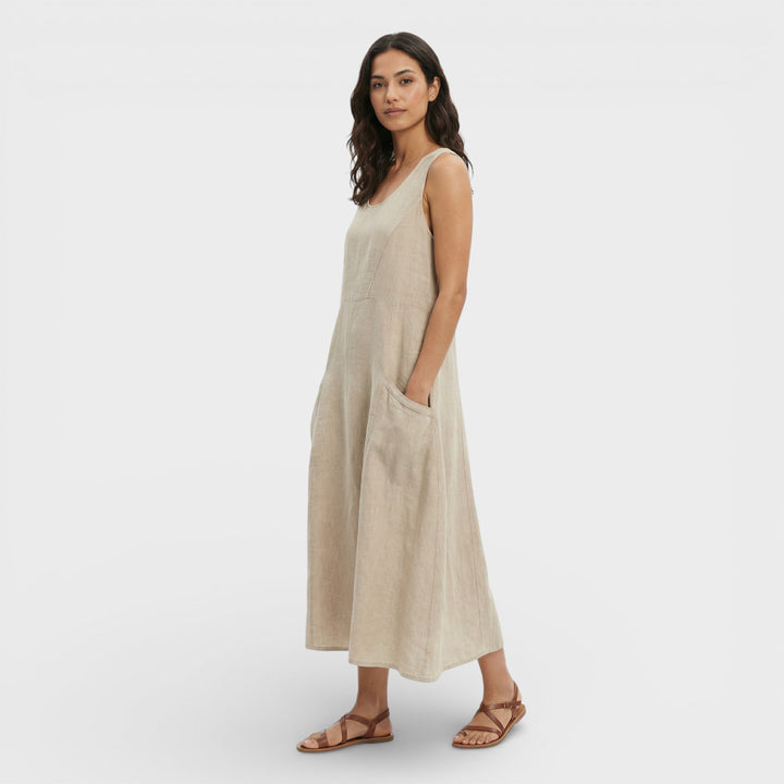 Vestido Ligero Mujer Color Liso