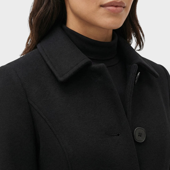 Abrigo Largo Mujer Botones Invierno