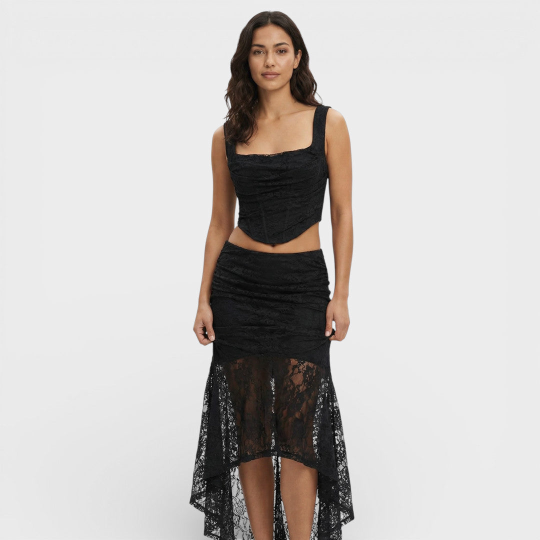 Conjunto Invitada Mujer Top Falda