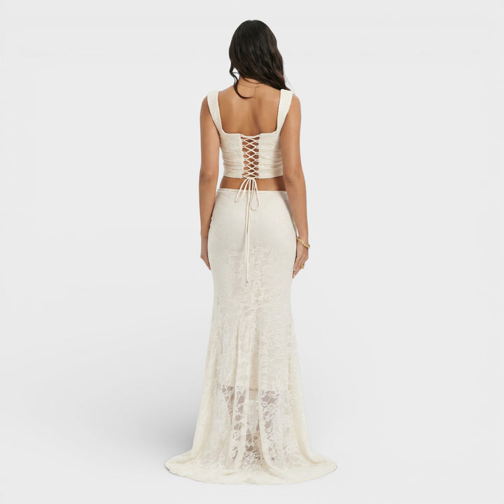 Conjunto Invitada Mujer Top Falda