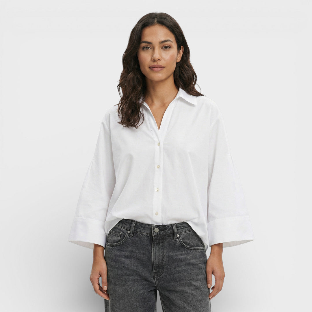 Camisa Mujer Manga Ancha