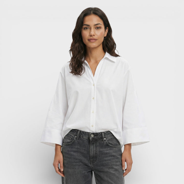 Camisa Mujer Manga Ancha