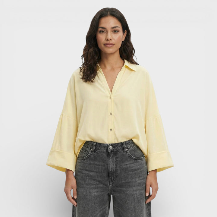 Camisa Mujer Manga Ancha