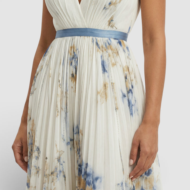 Vestido Largo Floral Ceremonia Elegante