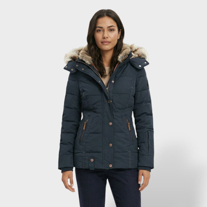 Chaqueta Teddy Mujer Con Capucha Cremallera