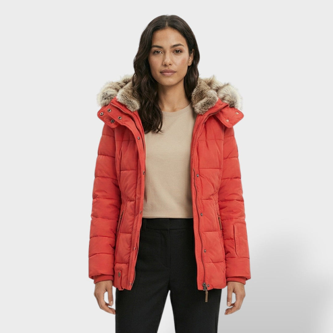 Chaqueta Teddy Mujer Con Capucha Cremallera