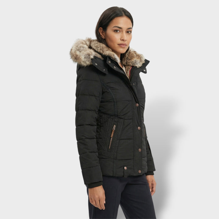 Chaqueta Teddy Mujer Con Capucha Cremallera