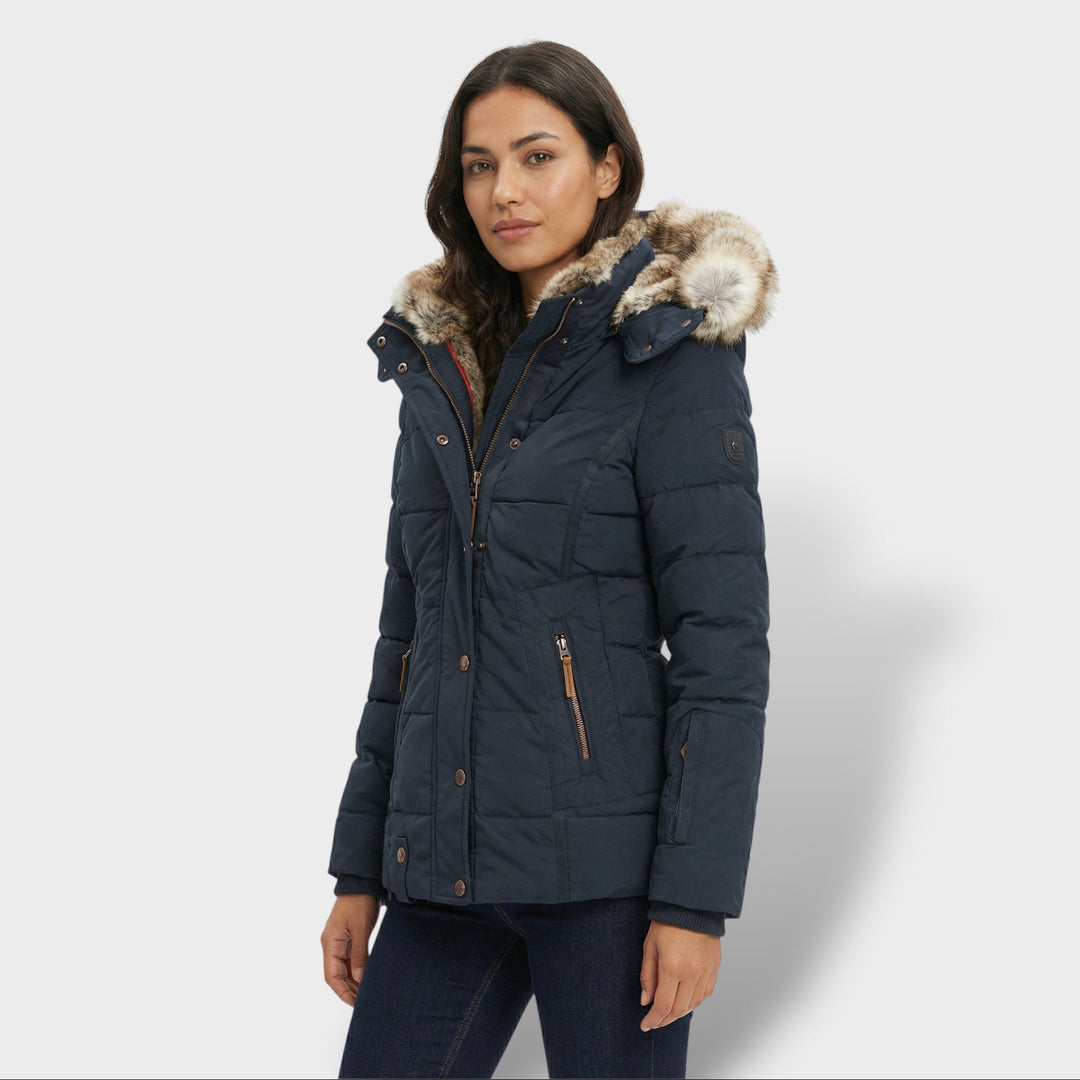 Chaqueta Teddy Mujer Con Capucha Cremallera