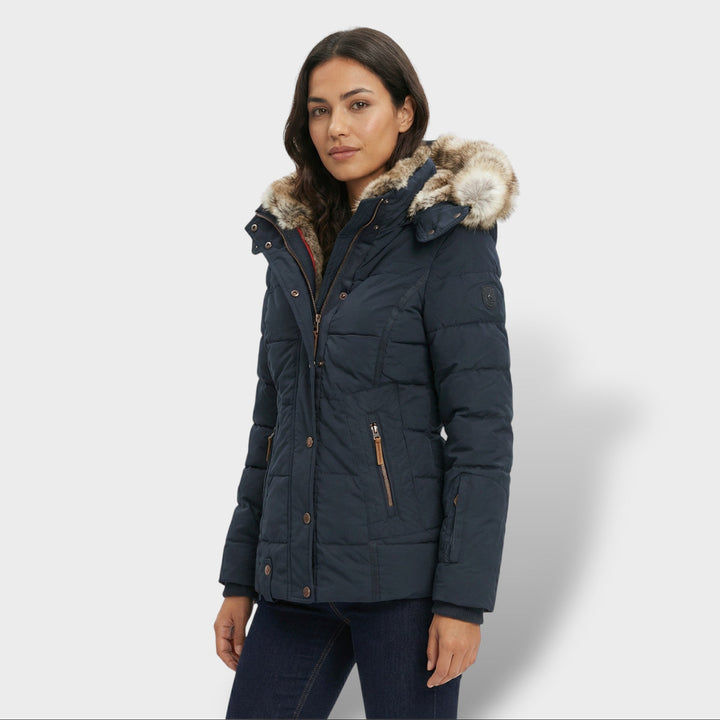 Chaqueta Teddy Mujer Con Capucha Cremallera