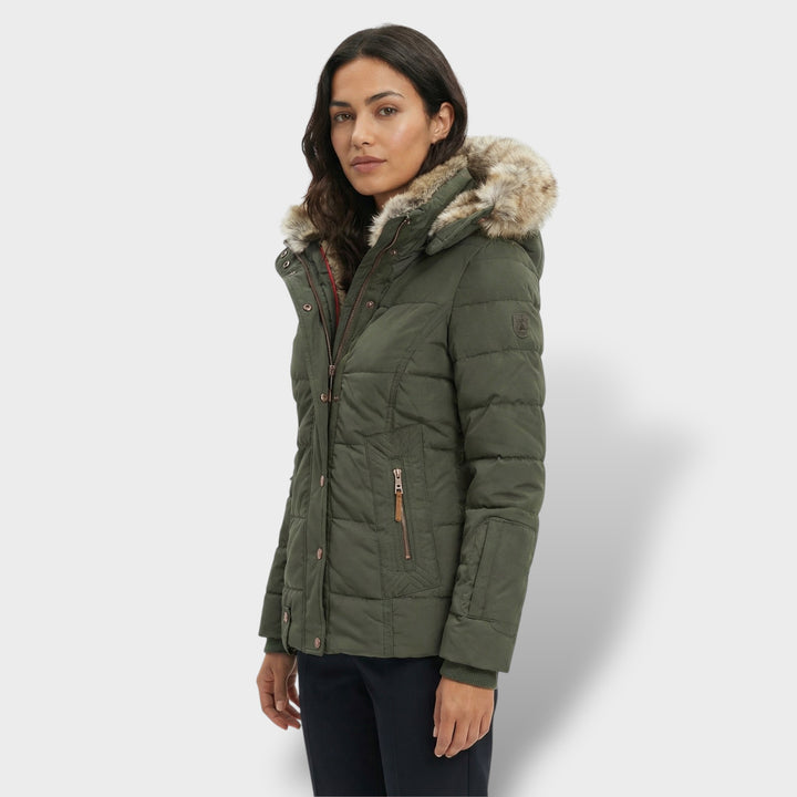 Chaqueta Teddy Mujer Con Capucha Cremallera