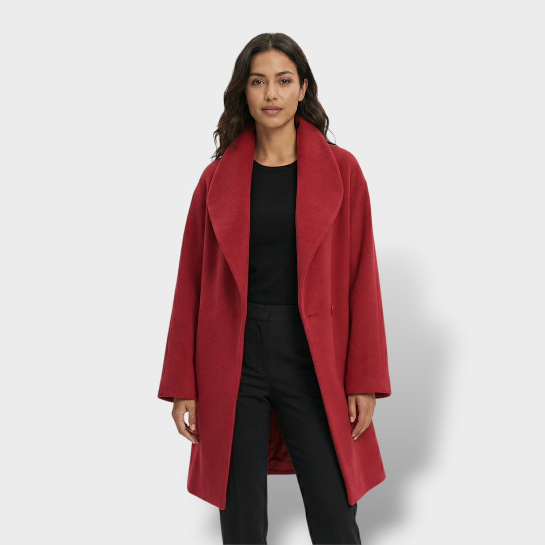 Abrigo Oversize Corto Un Botón