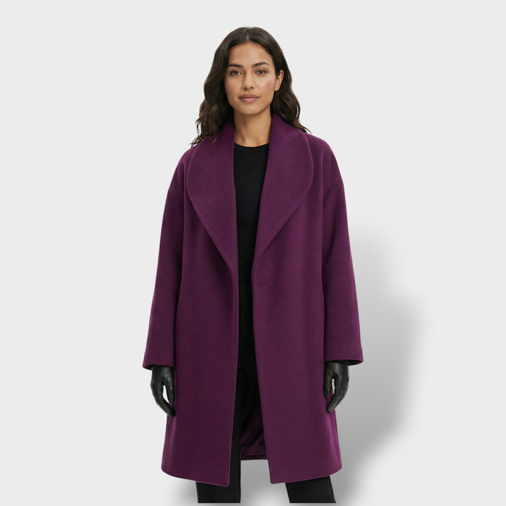 Abrigo Oversize Corto Un Botón