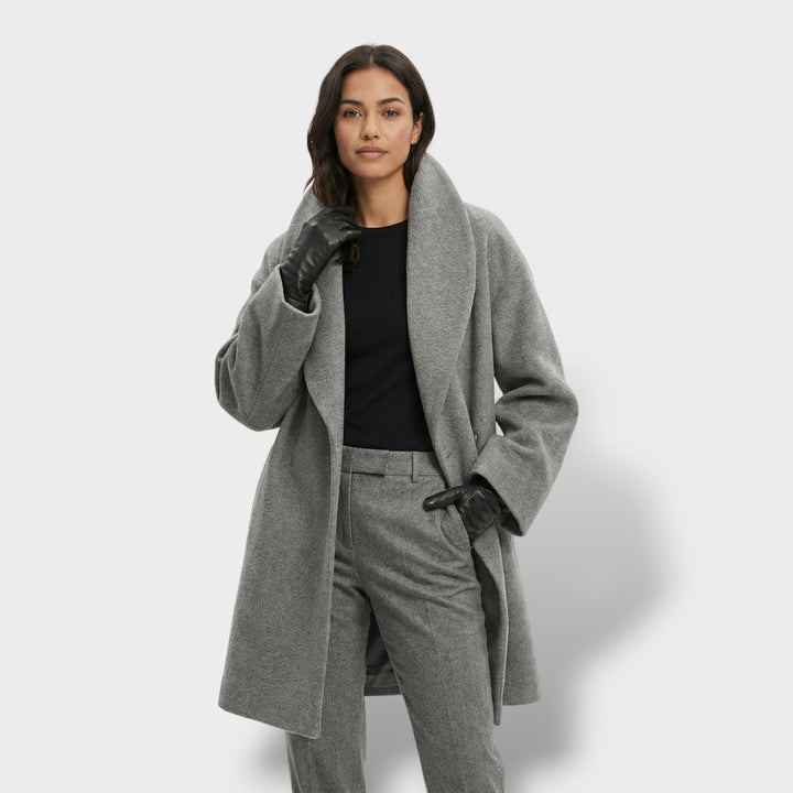 Abrigo Oversize Corto Un Botón