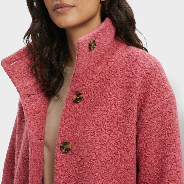 Abrigo Largo De Lana Con Capucha