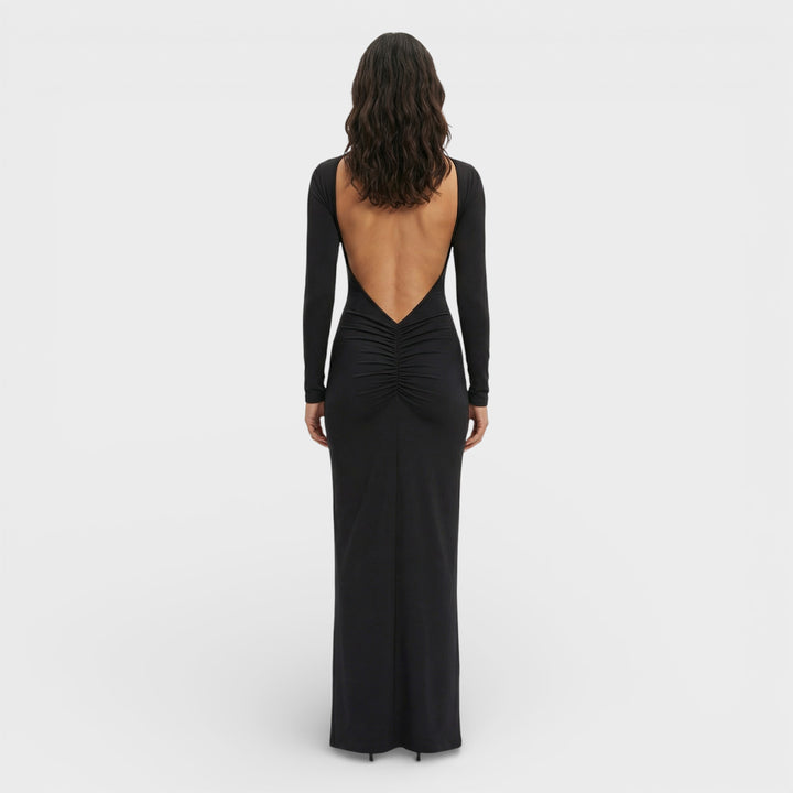 Vestido Maxi Espalda Abierta Elegante