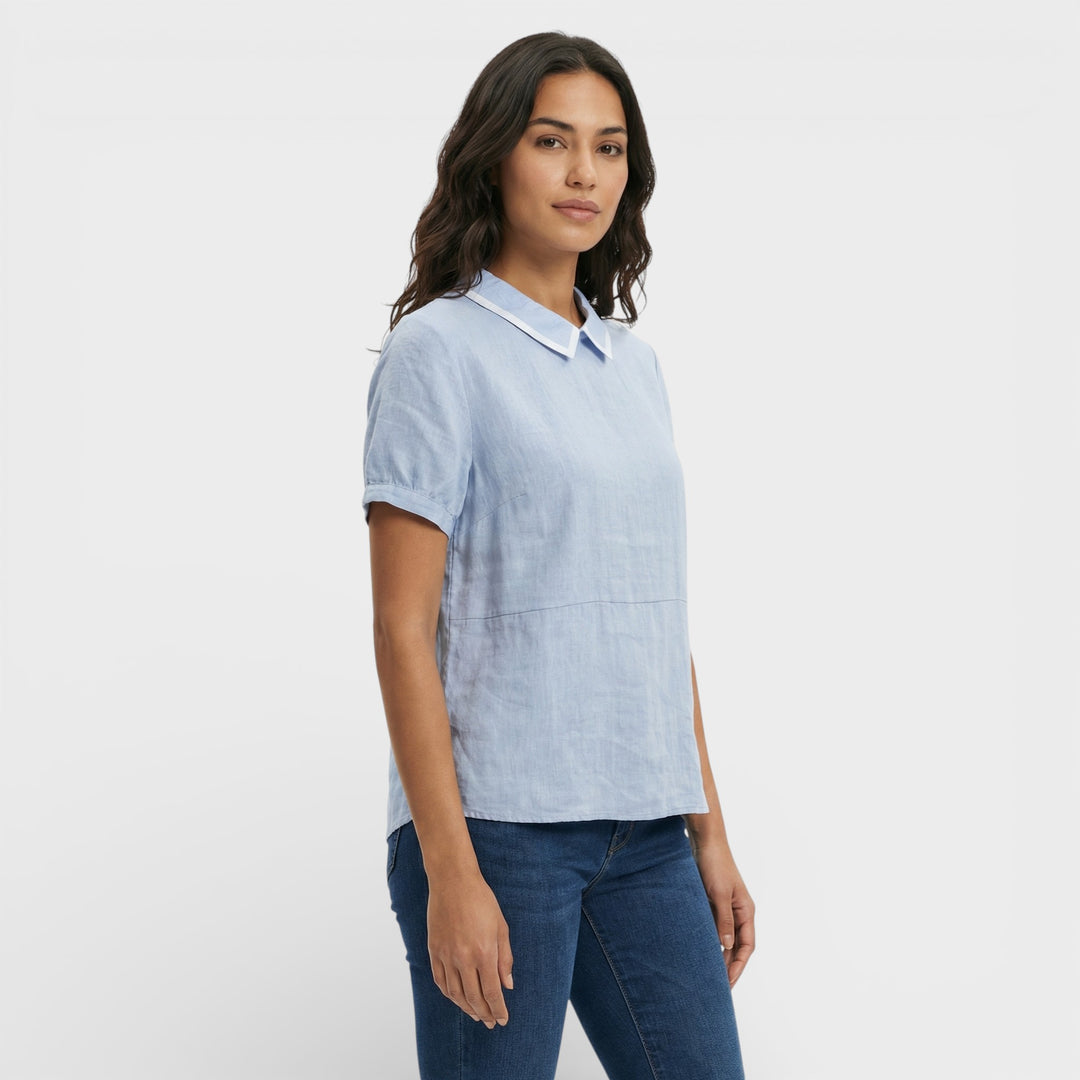 Blusa Manga Corta Cuello Redondo