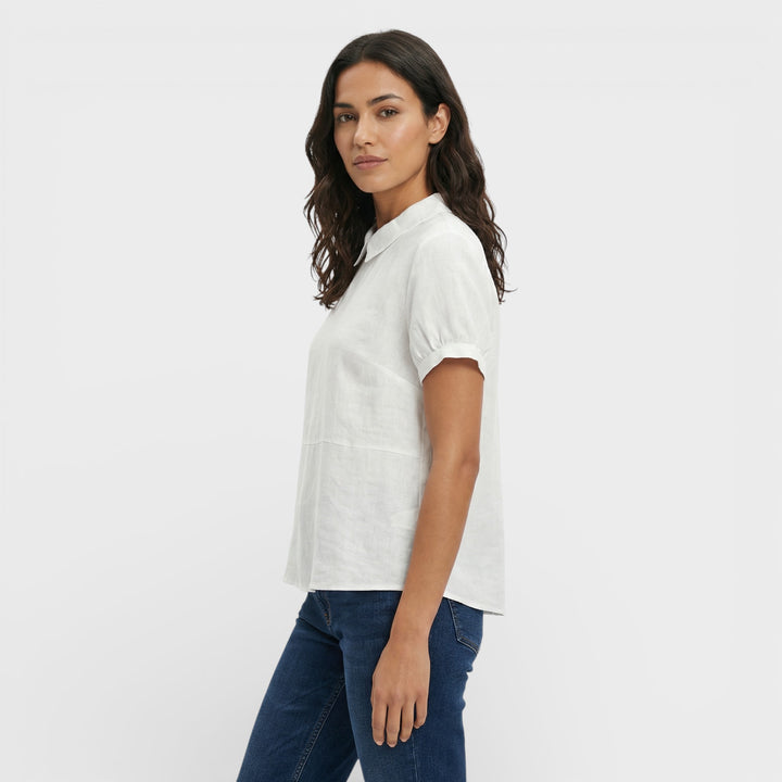 Blusa Manga Corta Cuello Redondo