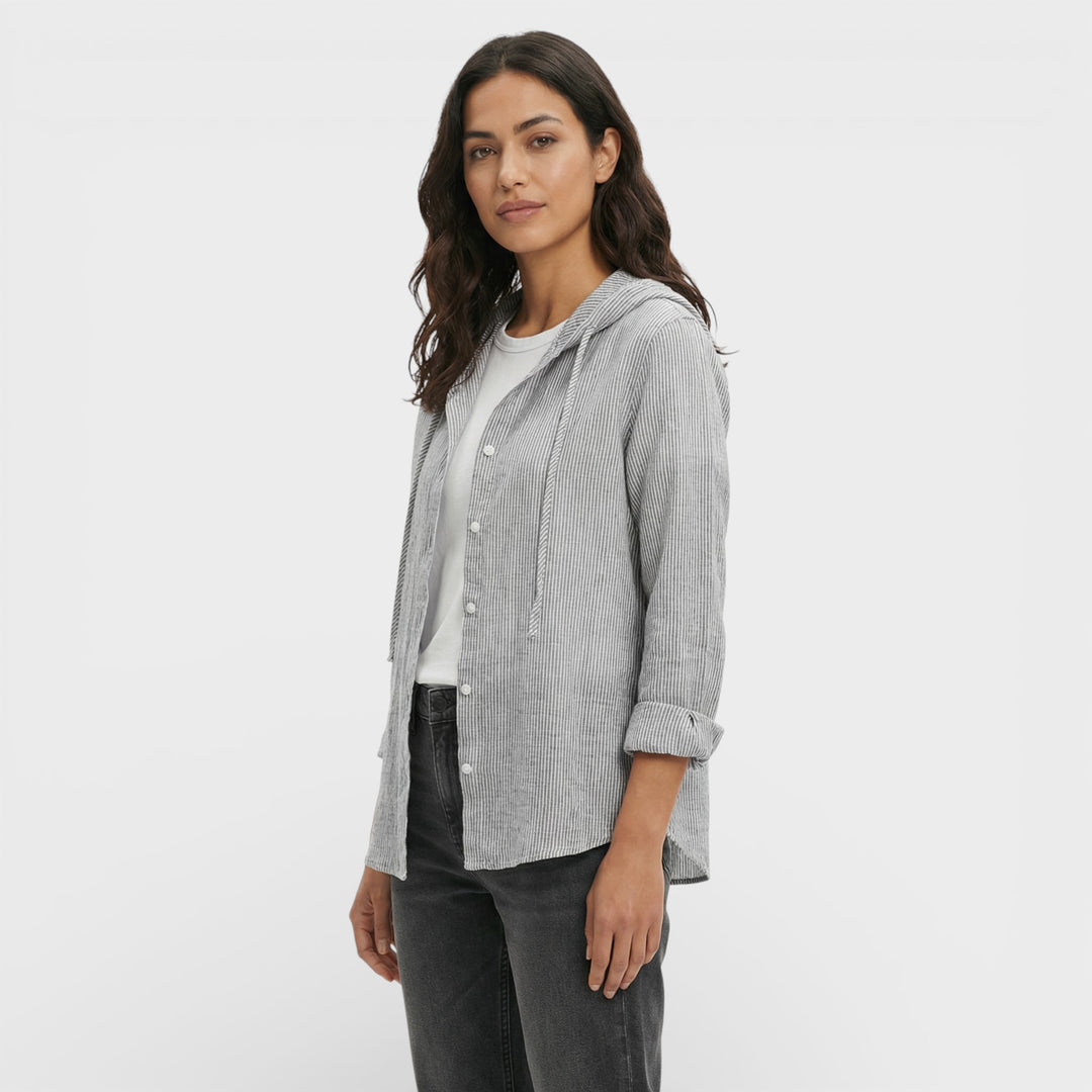 Blusa Holgada Con Capucha Mujer