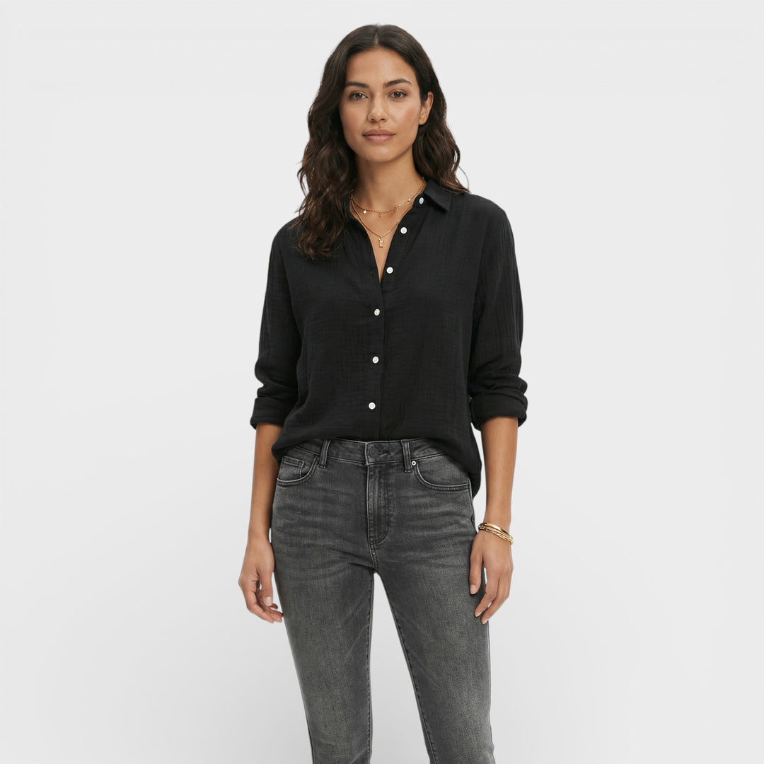 Camisa Lino Holgada Mujer Atemporal