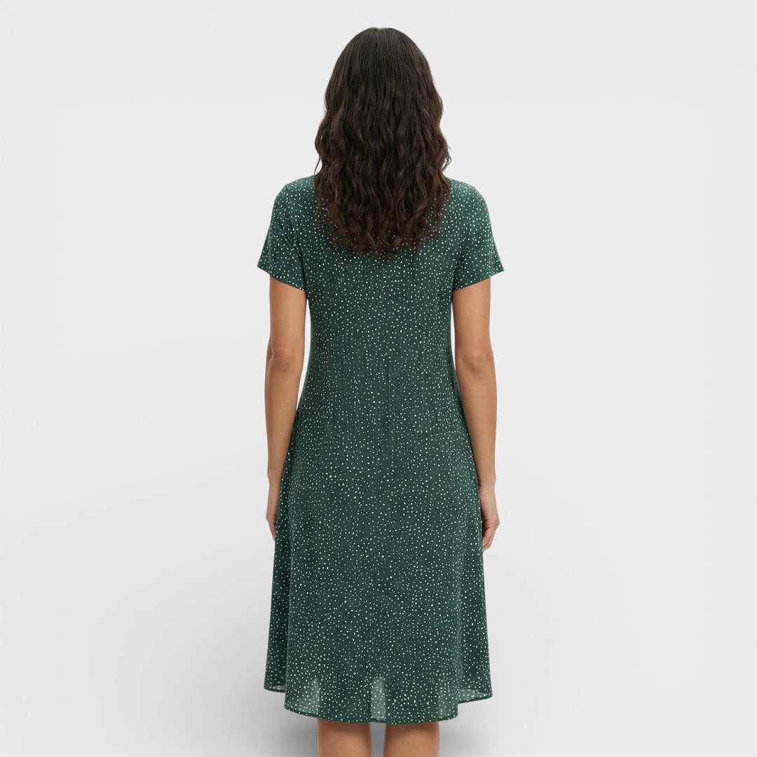 Vestido Mini Verde Floral Mujer