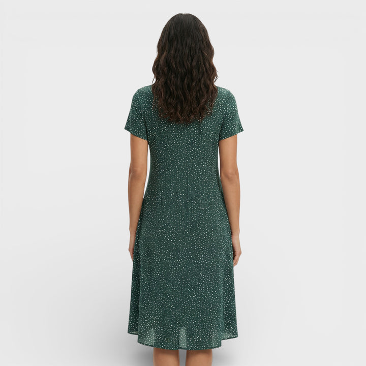 Vestido Mini Verde Floral Mujer