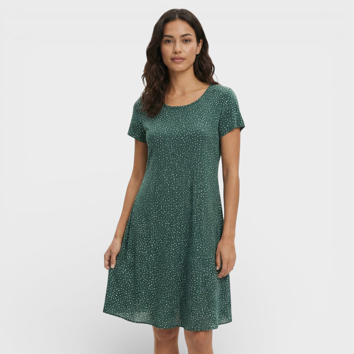 Vestido Mini Verde Floral Mujer