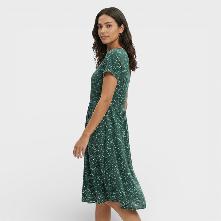 Vestido Mini Verde Floral Mujer