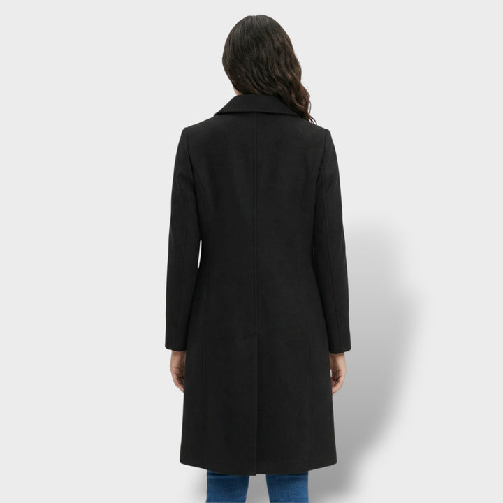 Abrigo Largo Mujer Botones Invierno