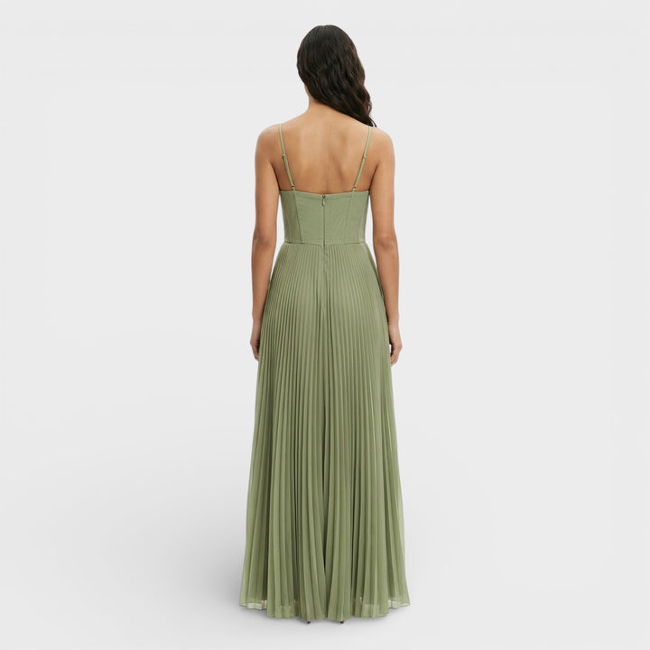 Vestido Midi Plisado Invitada