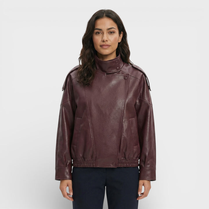 Chaqueta Moto Piel Sintética Mujer