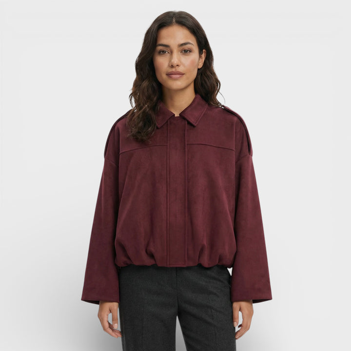 Chaqueta Bomber Vintage Mujer Elegante