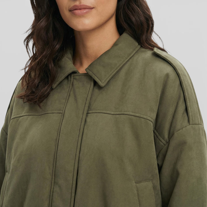 Chaqueta Bomber Vintage Mujer Elegante