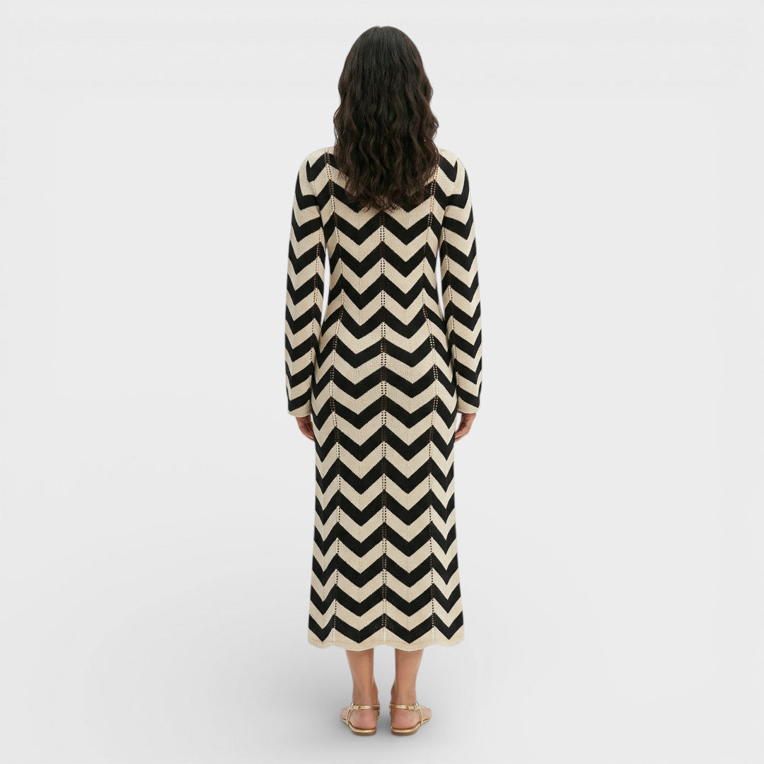 Vestido De Punto Elegante Mujer