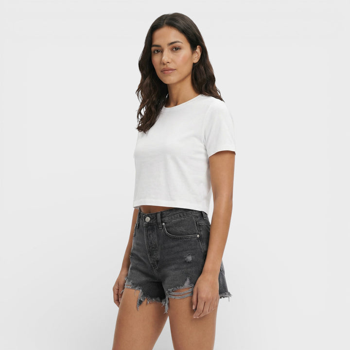 Pantalones Cortos Vaqueros Rasgados Mujer