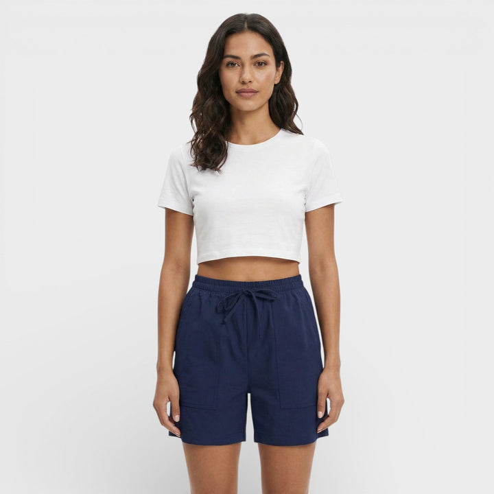 Shorts Mujer Tiro Alto Holgados