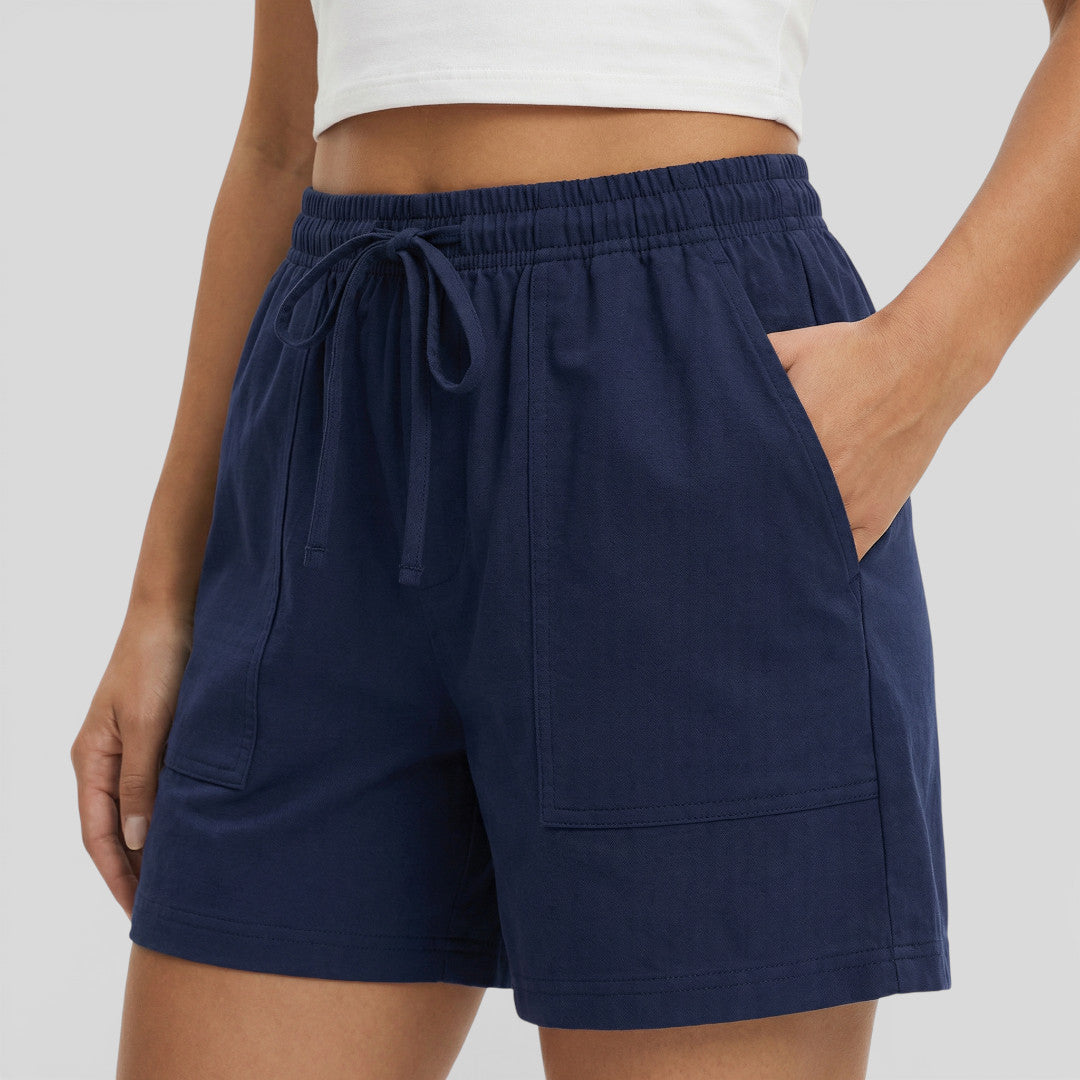Shorts Mujer Tiro Alto Holgados