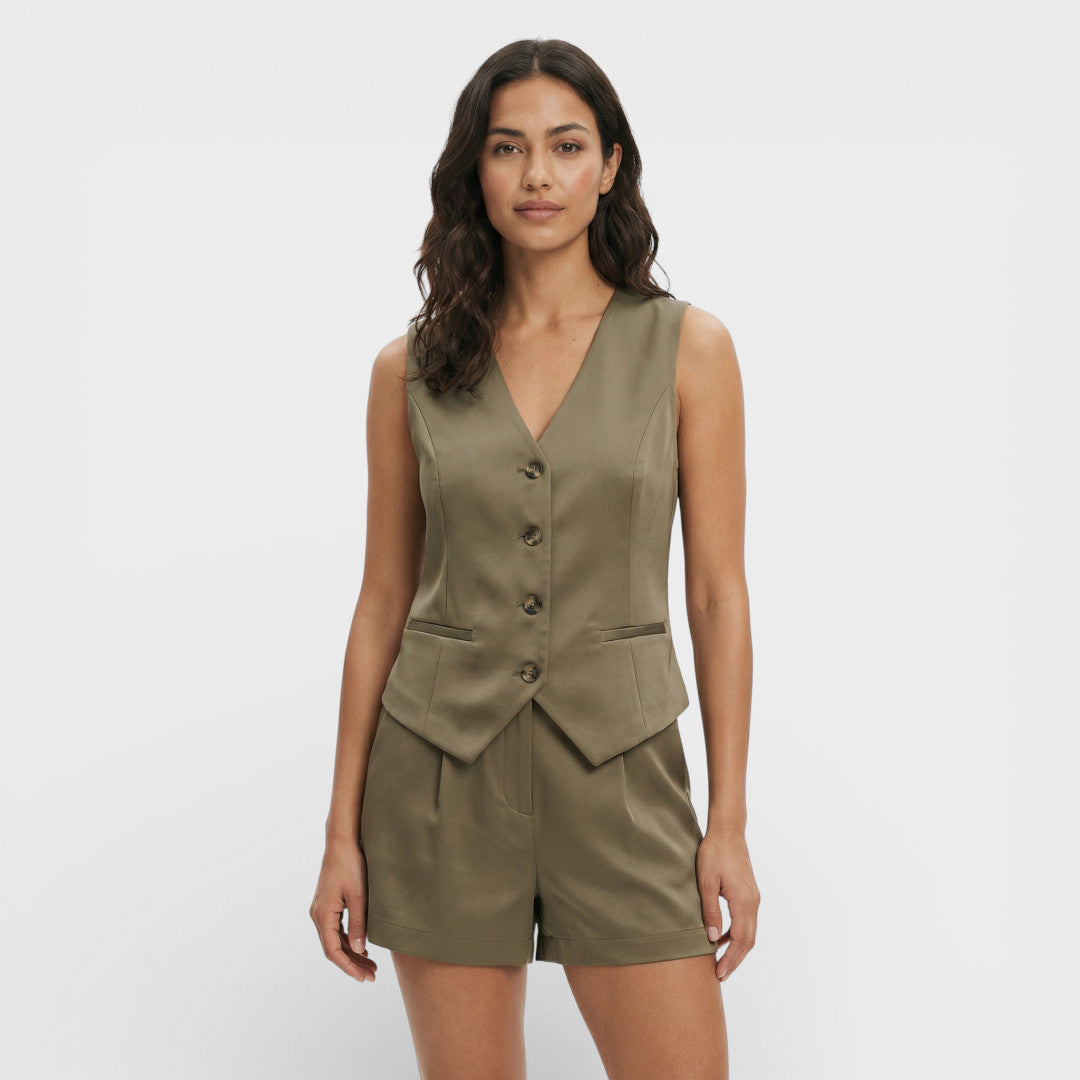 Conjunto Chaleco Y Shorts Mujer