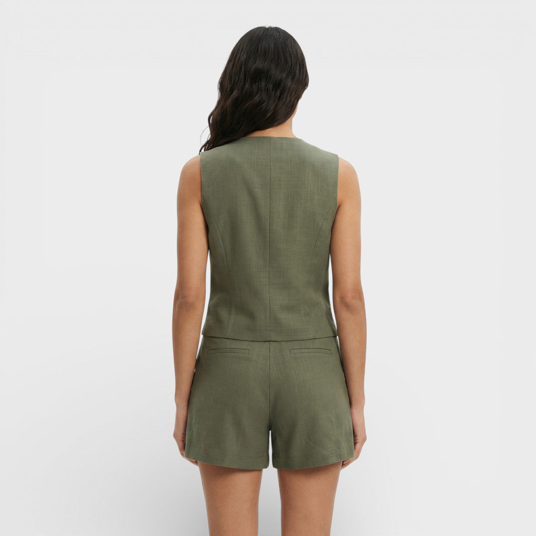 Conjunto Chaleco Y Shorts Mujer