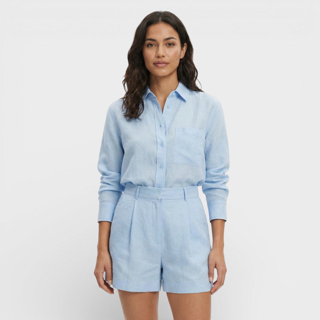 Conjunto Mujer Camisa Y Shorts