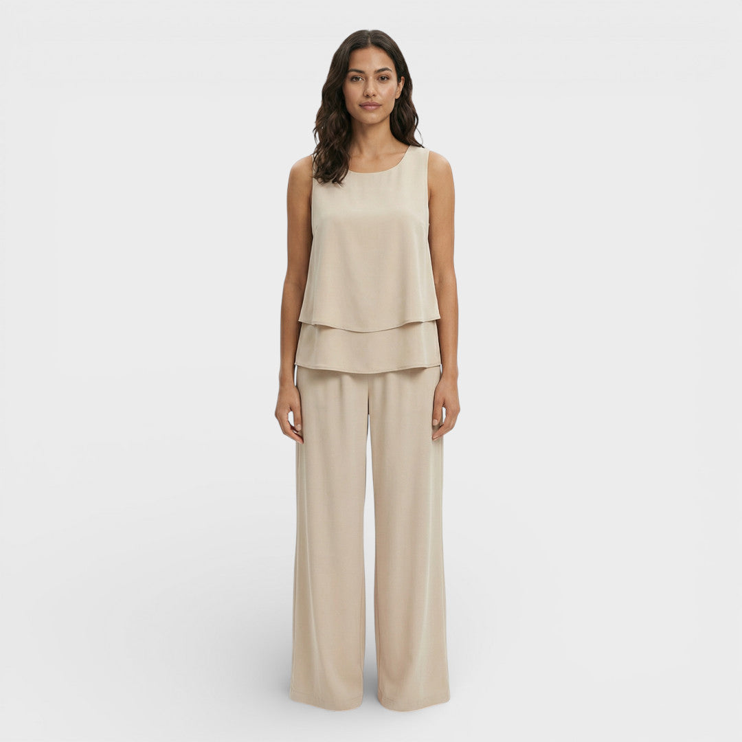 Conjunto Mujer Top Y Pantalón