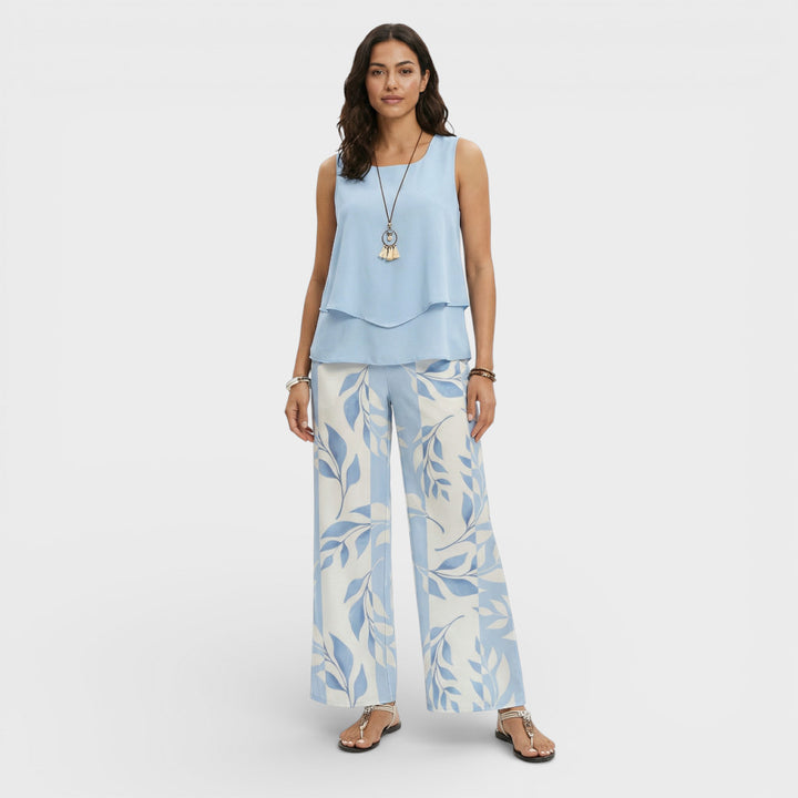 Conjunto Mujer Top Y Pantalón